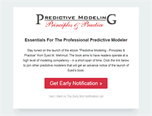 Tablet Screenshot of predictivemodeler.com